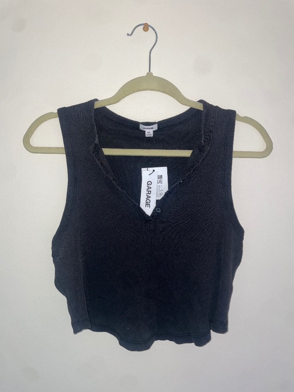 GARAGE cropped tank NWT